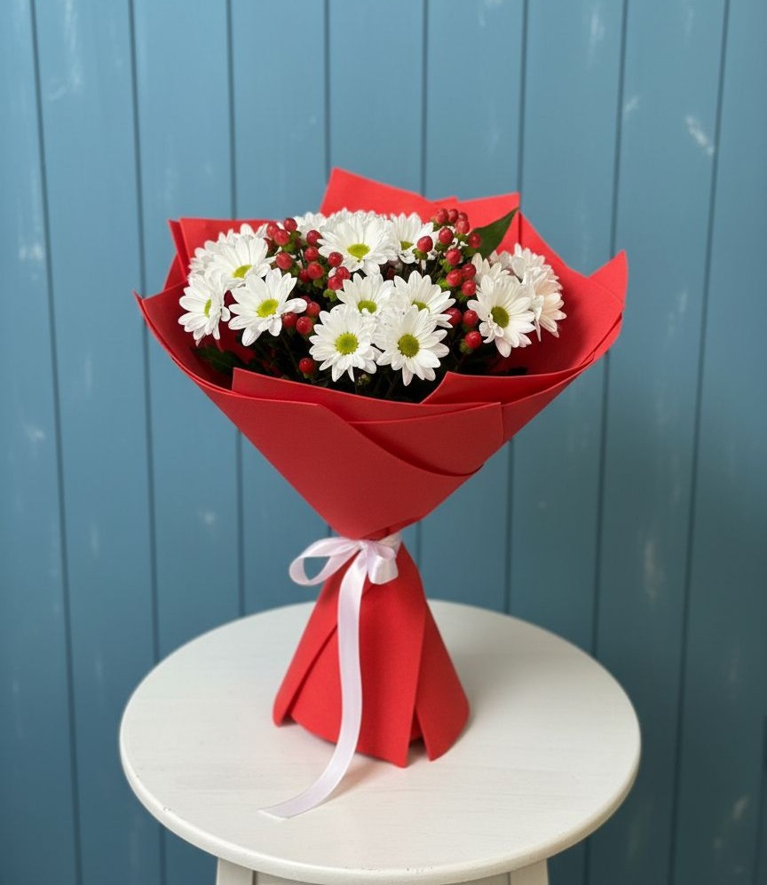 Букет цветов из: Хризантемы в Плесе