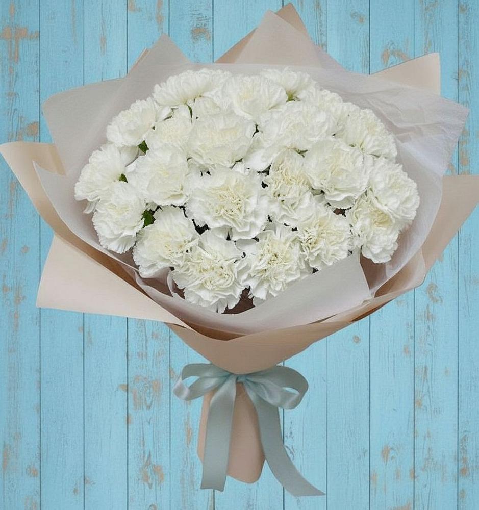 Букет цветов из: Гвоздики в Плесе