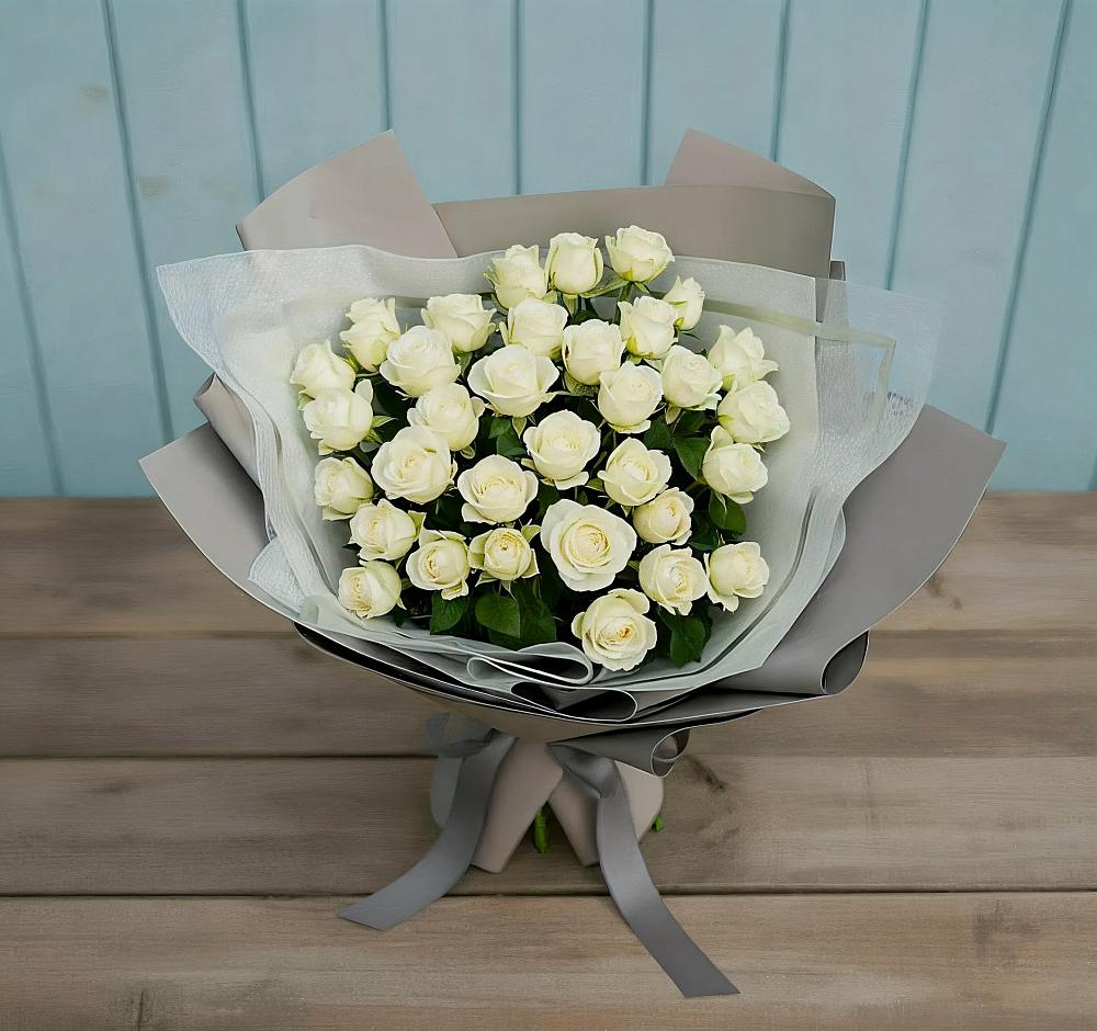 Букет Белоснежная нежность в Плесе