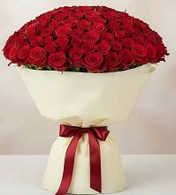Букет 101 Красная роза Милано в Плесе