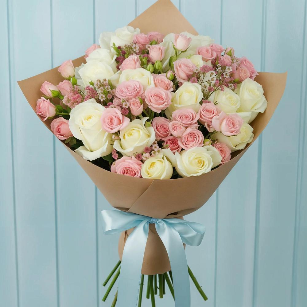 Букет цветов из: Розы в Плесе