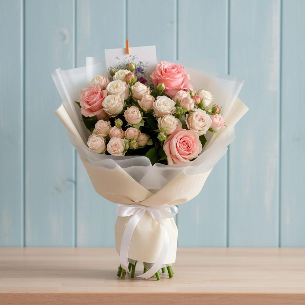 Букет цветов из: Розы в Плесе