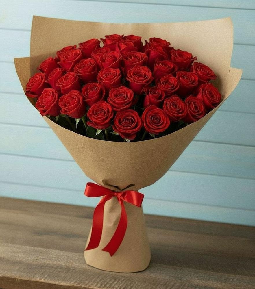 Букет Красные розы Милано в Плесе