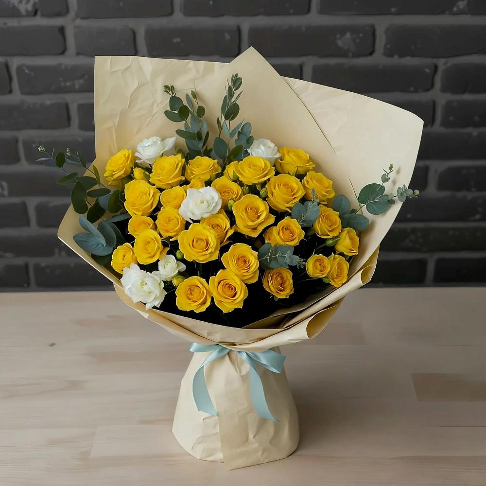 Букет цветов из: Розы в Плесе