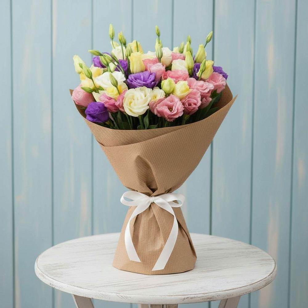 Букет цветов из: Лизиантусы в Плесе