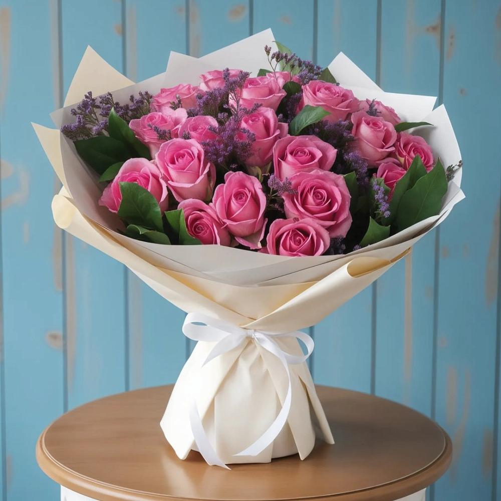 Букет цветов из: Розы в Плесе